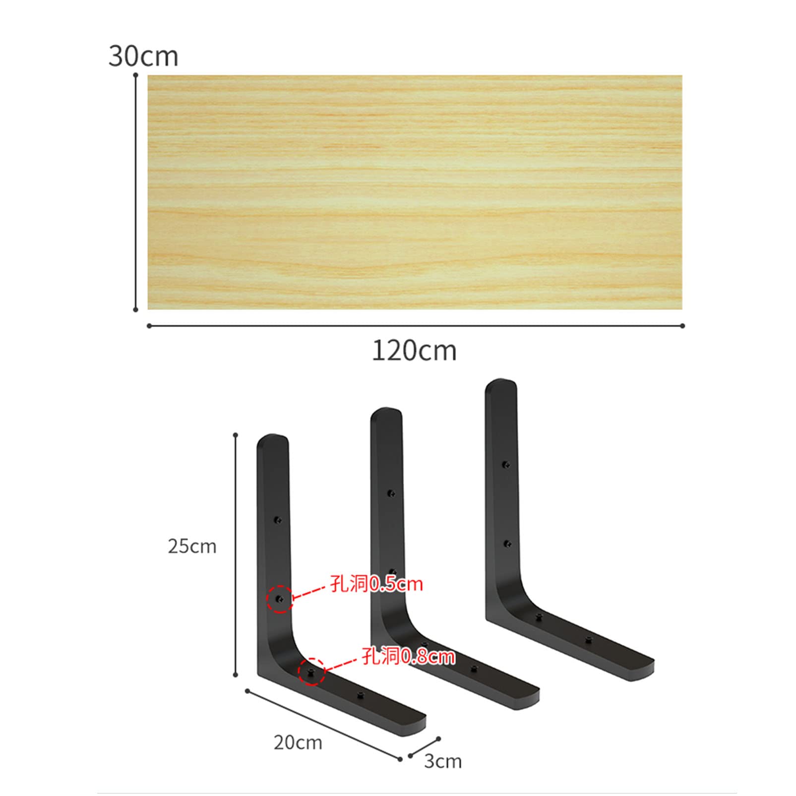 Mensole sospese a parete Grande mensola pensile in legno, Scaffalatura per garage Scaffale ad angolo, Scaffale per libreria a parete, Organizzatori a parete per bagno Cucina Soggiorno Lavanderia