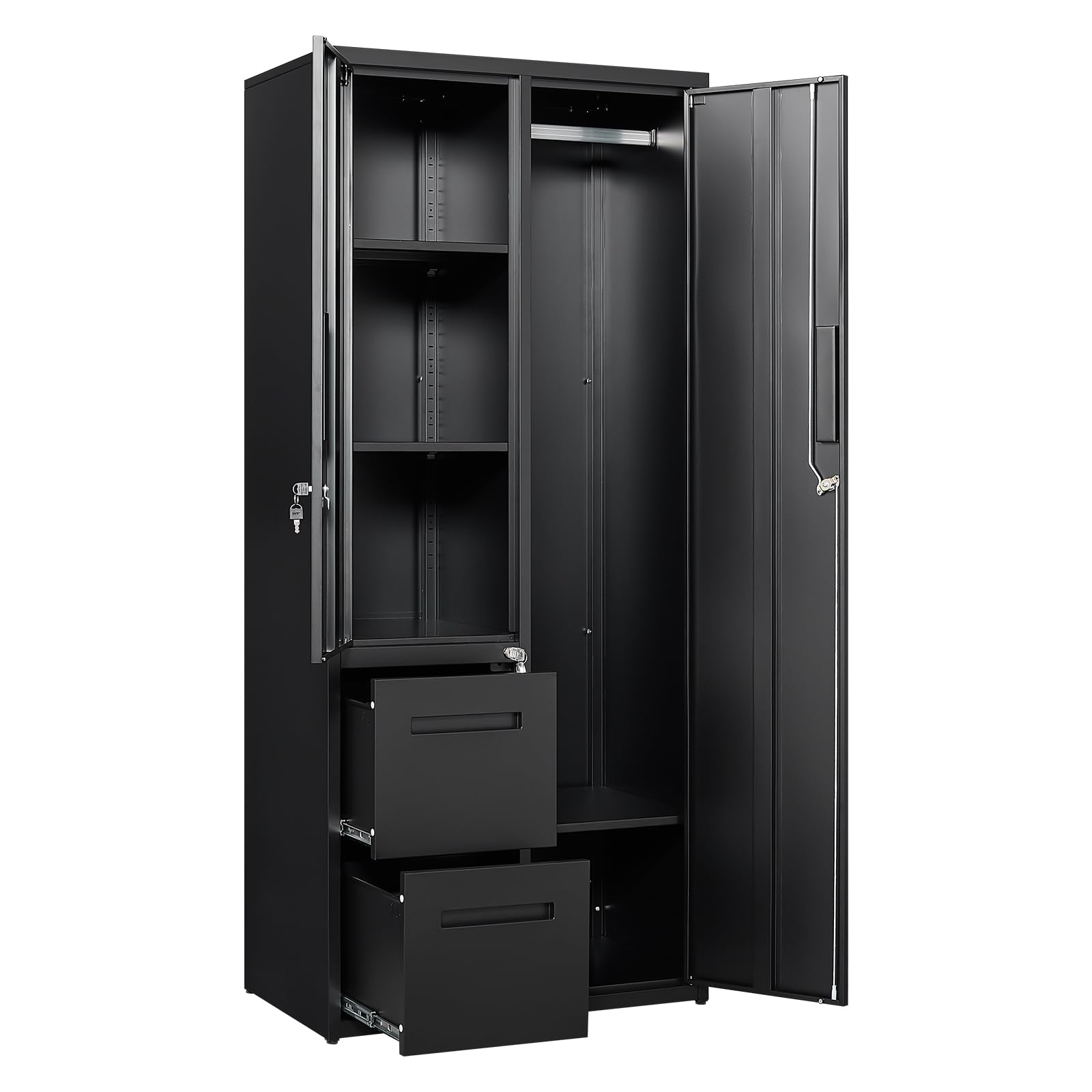 PEUKC Metal Storage Cabinets with Locking Doors, 67