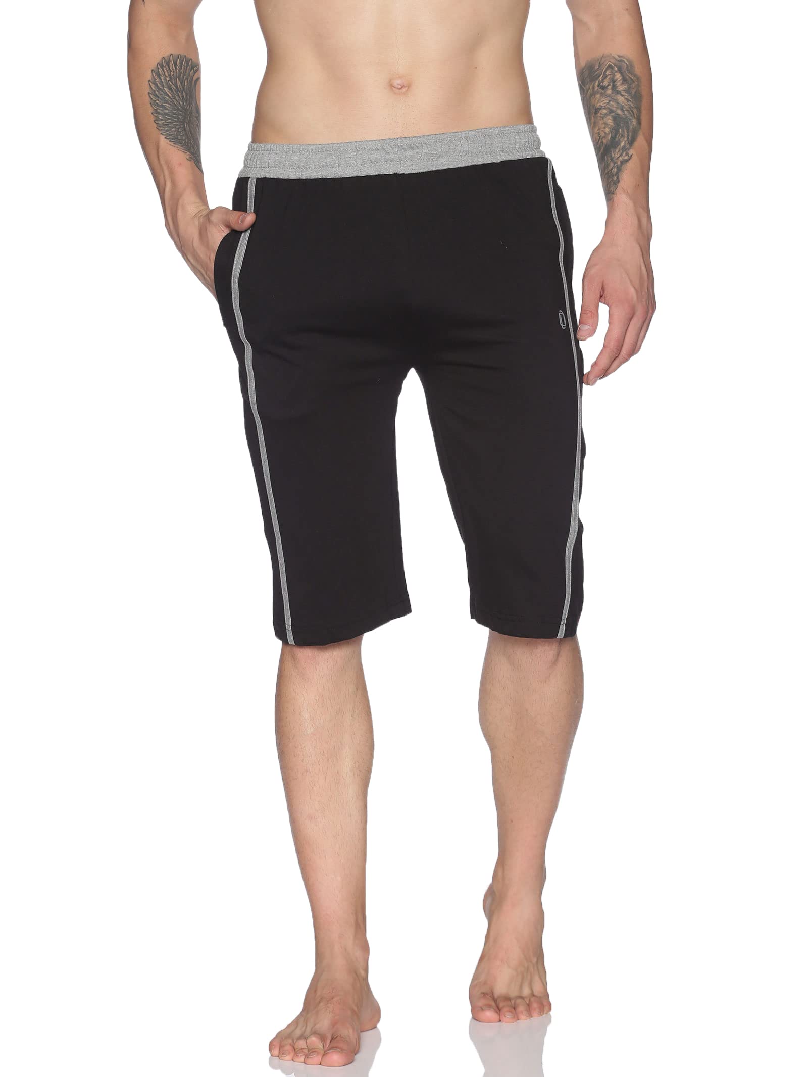 Men's Casual Cotton Capri 3/4th Shorts (Pack of 1)-image-3