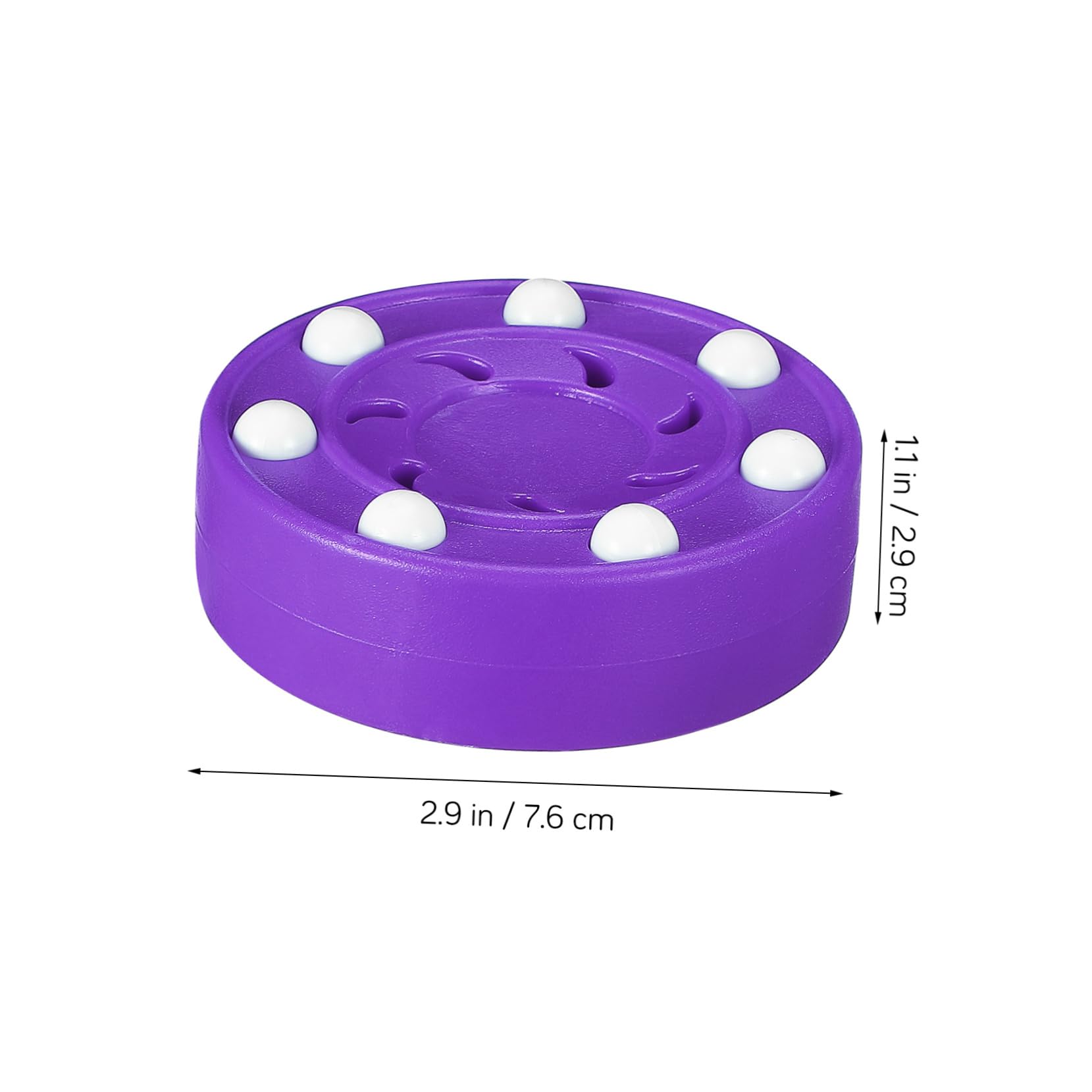 VANZACK 6pcs Hockey Roller Hockey Balls for Indoor/Outdoor Practice Plastic Field Balls Stick Handling Trainer Bright Visible for Enhanced Tracking