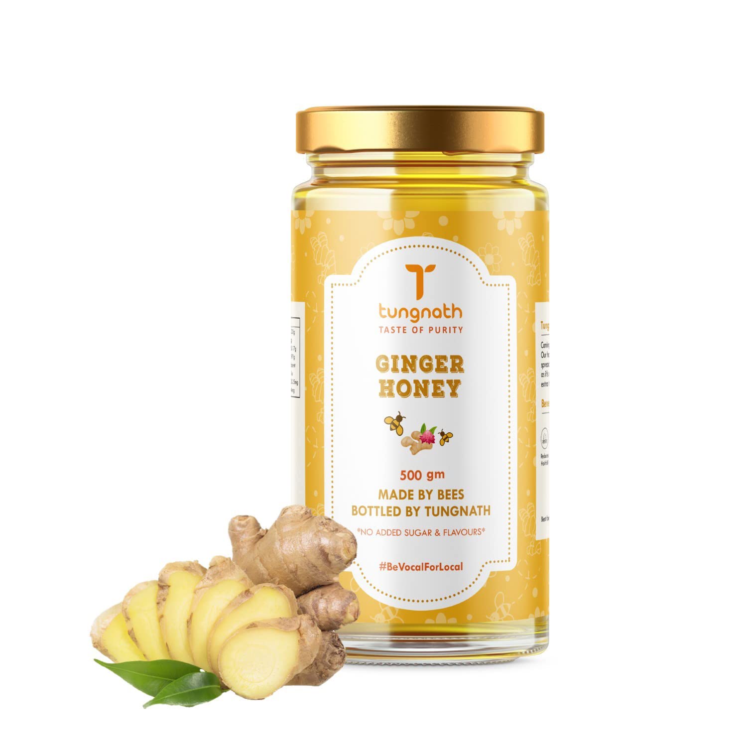 Tungnath Ginger Honey | 100% Pure Natural Honey | Raw Honey Infused with Fresh Ginger Extract, Pack of 1, 500 gm (B09MS9DX7H) Amazon Price History, Amazon Price Tracker