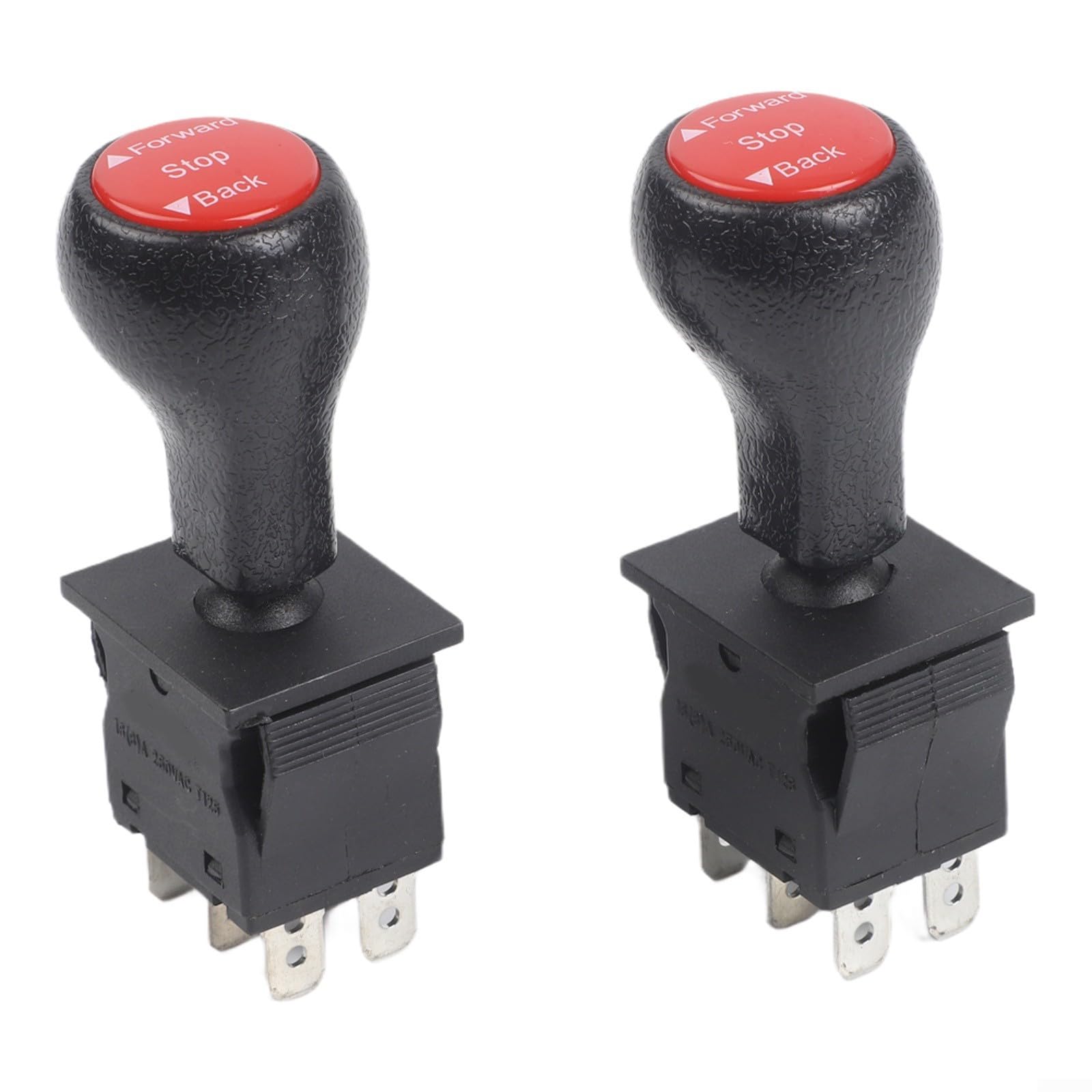 Yelvera Forward Reverse Switch For 6v 12v Ride On Car Toys, 6 Pin Control Replacement Part With Red Black Gear Options For Kids Electric Vehicles(A)