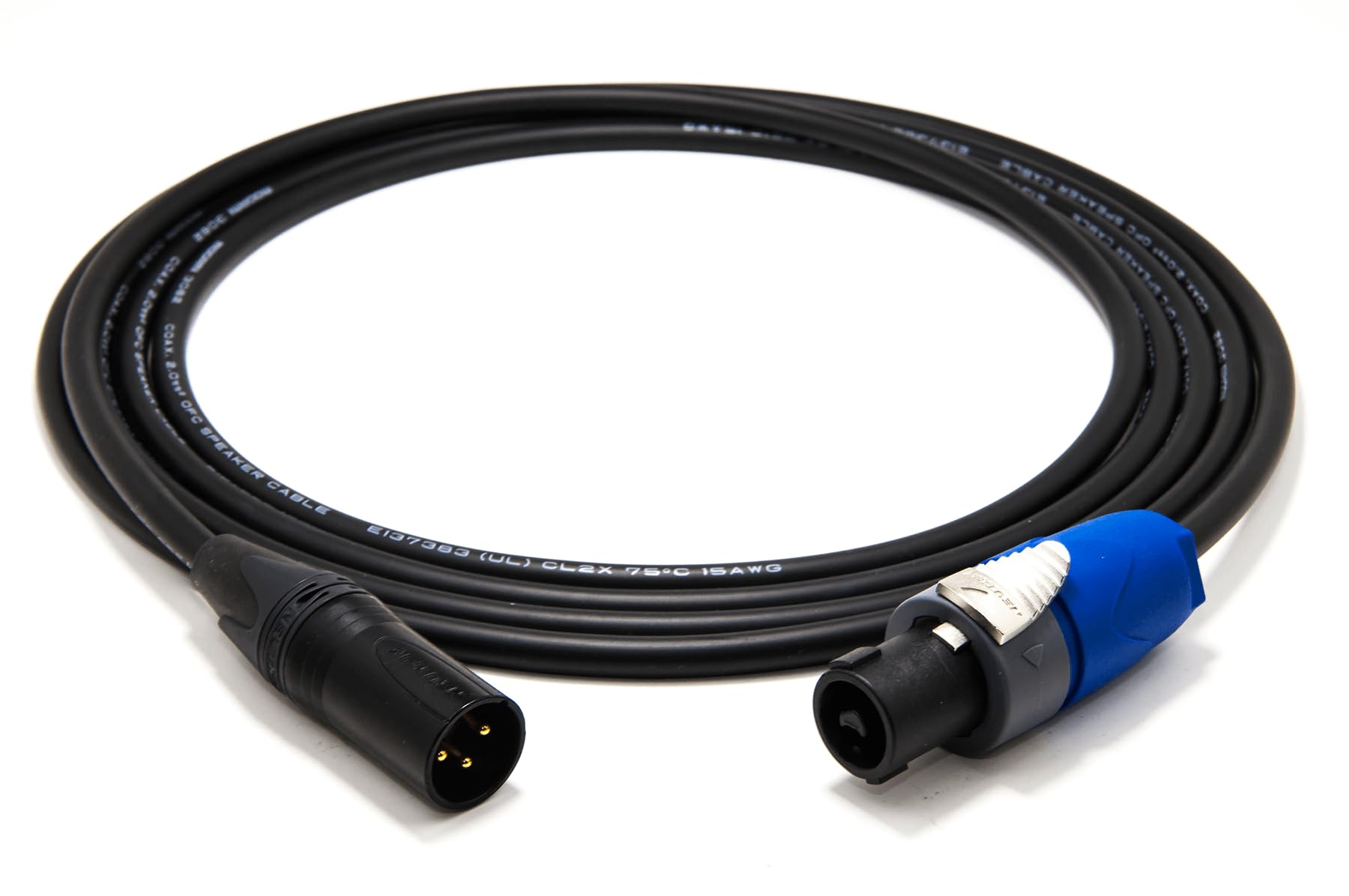 enoaudio Mogami 3082 Cavo per altoparlante | Neutrik Gold XLR maschio – Speakon | HiFi - 1,0 m