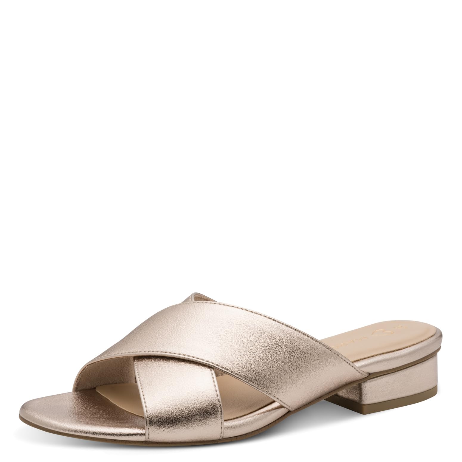 MARCO TOZZI Women's Sandal soft Feel Me Footbed soft Lining Trend-conscious, metallic (PLATINUM), 7 UK