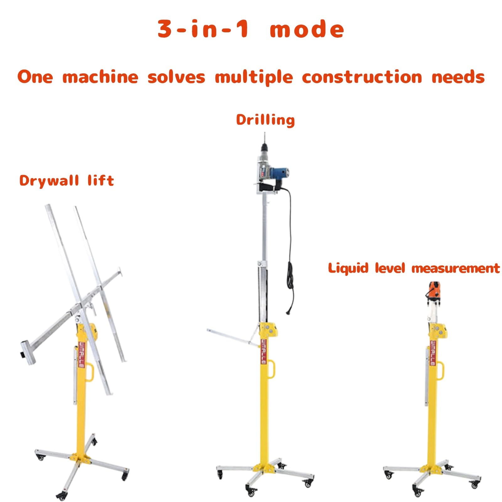 Trockenbau Hebebühne 4m - 50kg Tragkraft Für Gipskarton Platten