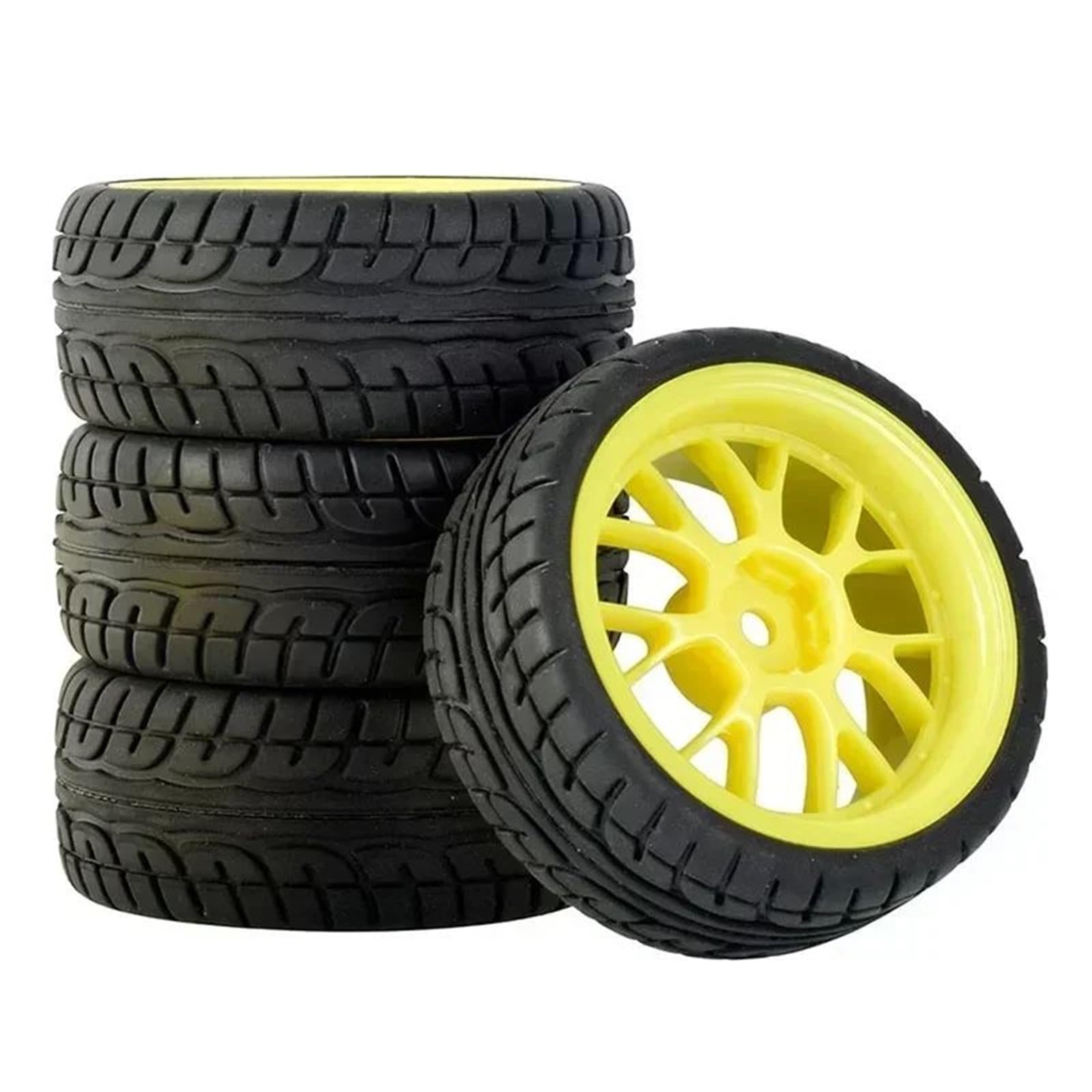 Per WLtoys 144001 1/18 1/16 1/10 RC Parti Aggiornamento Auto Pneumatici Confezione 4 Gomma Ruote Cerchioni 12mm Mozzo Esagonale Decorativo Ricambi Modellini RC