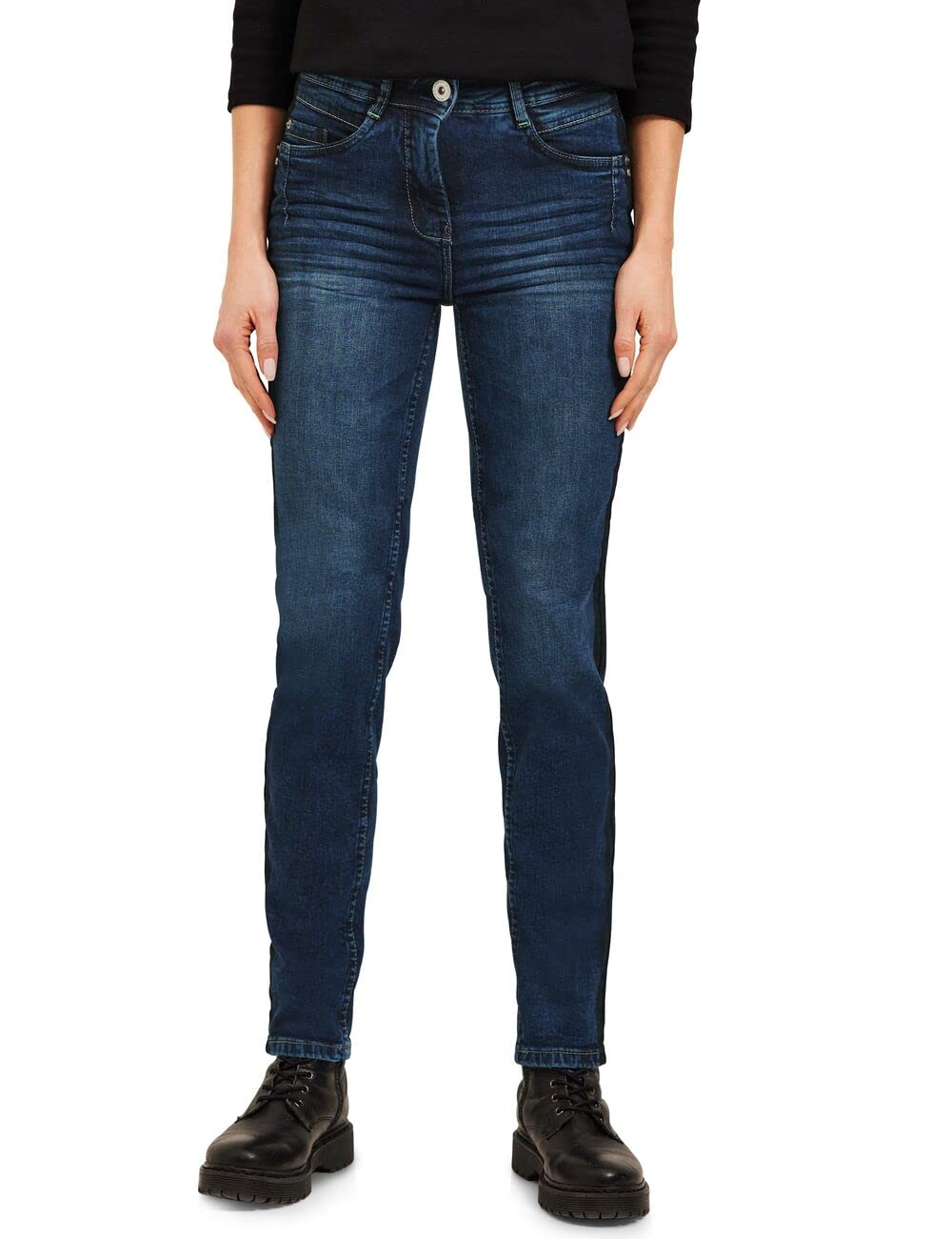 Cecil Damen Jeans Slim Fit Style Vicky 1-knopf 49