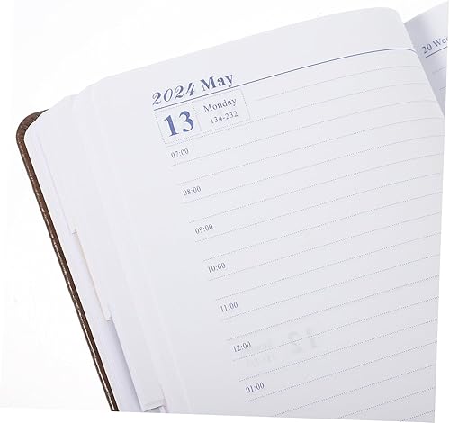 Miniatura 7 de GATHINESS Calendario de trabajo 2024 Agenda Libro calendario de trabajo Bloc de notas de trabajo, plan de citas, calendario de citas, calendario