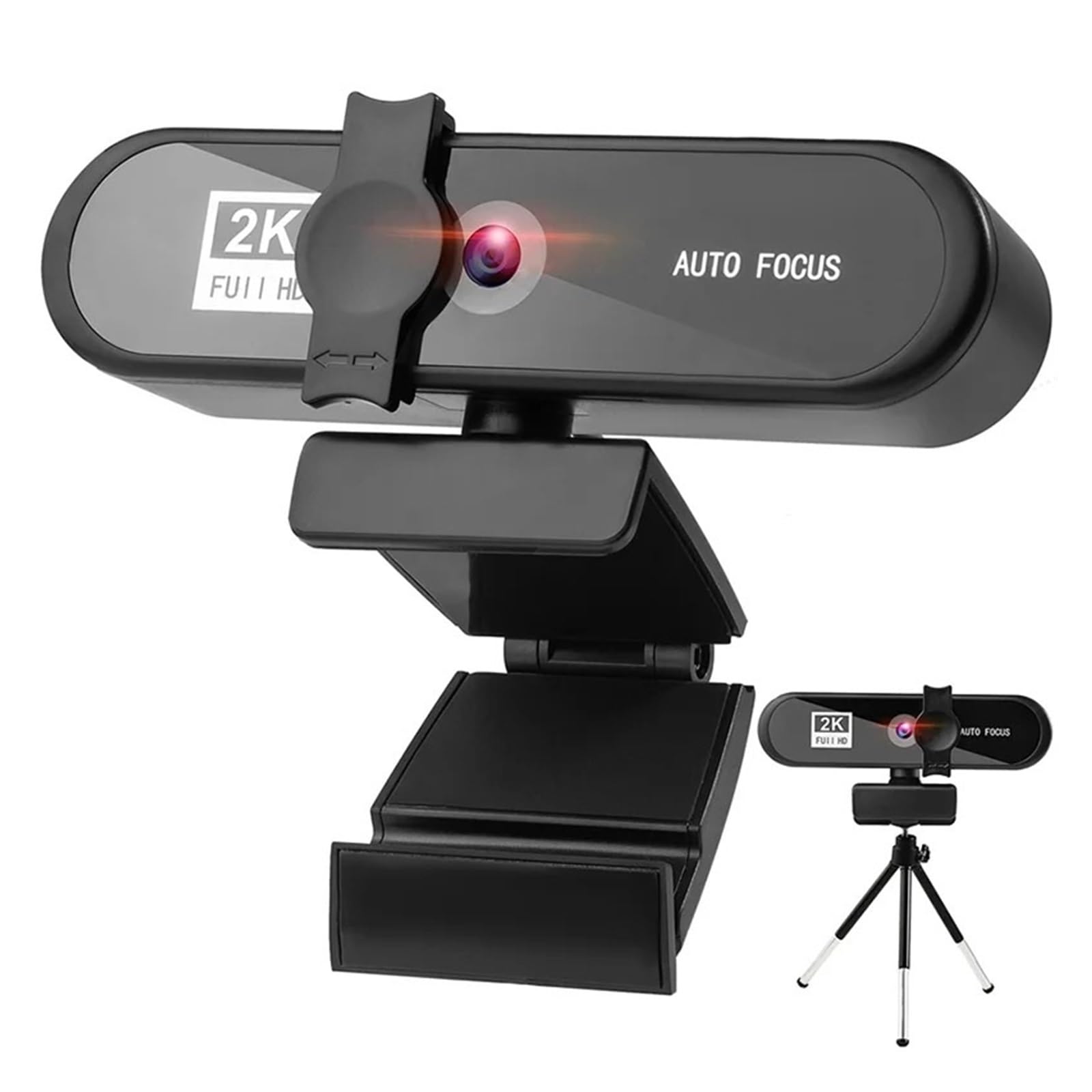 Kamera internetowa, Uniwersalna kamera internetowa na żywo o wysokiej rozdzielczości 4K z autofokusem Kamera Bezpłatny dysk USB mikrofonem komputerowa Szerokokątna Łatwa instalacja(8802-2k)