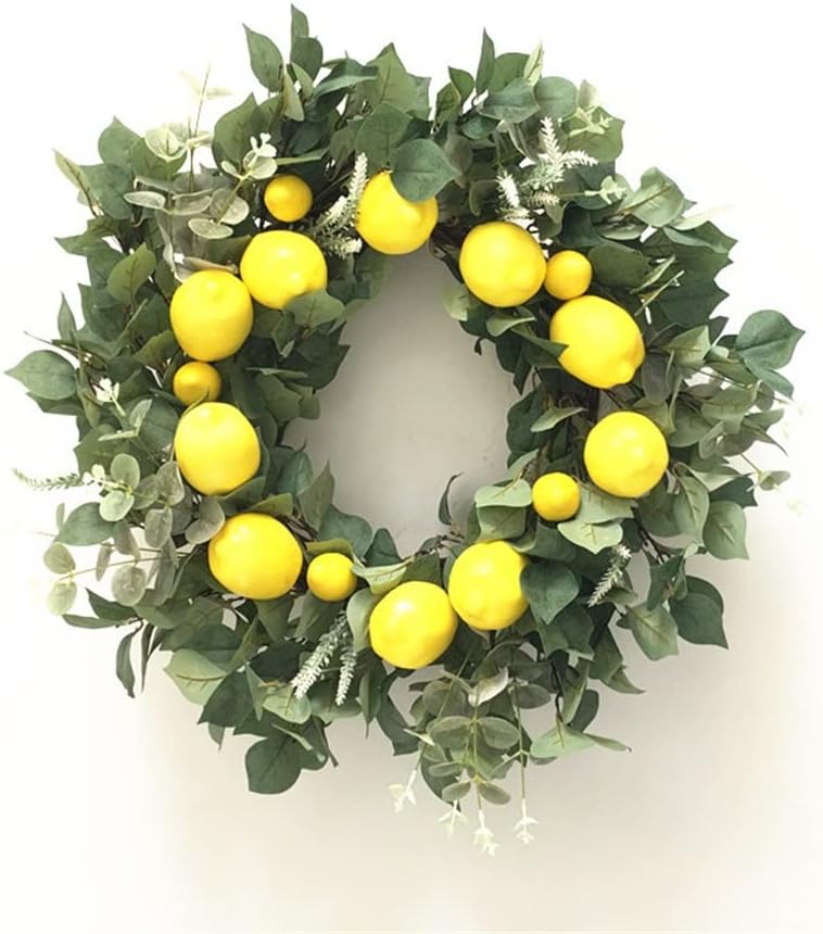 Lemon Wreath Four Seasons Door Decoration Pendant Holiday Window Decorations