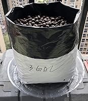 Vista 2 de HORTIPOTS Bolsas de cultivo de 3 galones hechas de película de poliéster blanco y negro (50 piezas por paquete)