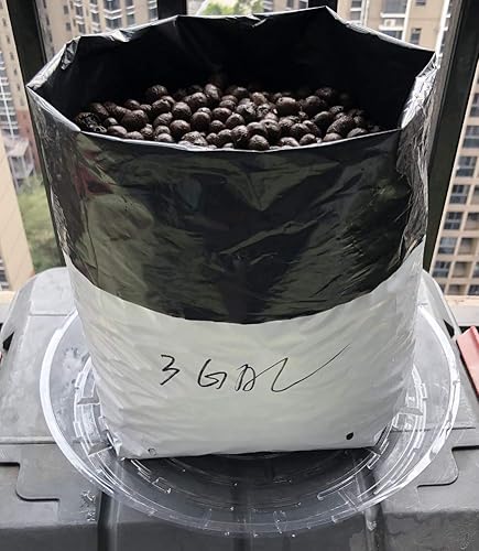 Miniatura 2 de HORTIPOTS Bolsas de cultivo de 3 galones hechas de película de poliéster blanco y negro (50 piezas por paquete)