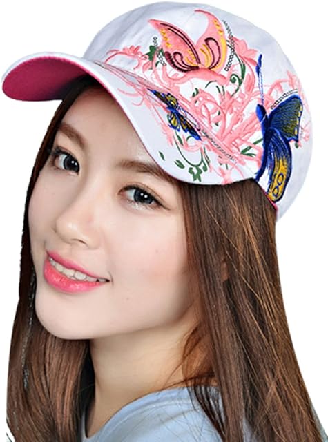 Belsen Girl Glitter Butterfly Flower Baseball Cap