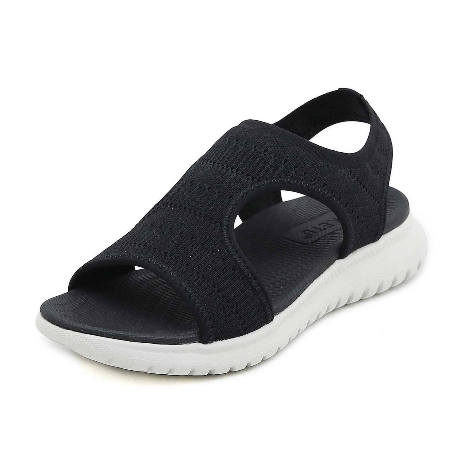 ZDQ Sandalen Damen Sommer Outdoor Orthopädische Sandalen mit Weiche Fussbett, Gr.35-42