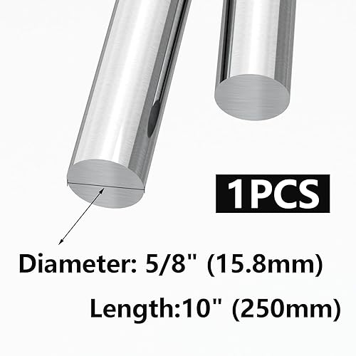 Miniatura 10 de Varilla redonda de acero inoxidable 304 de 1 pulgada de diámetro, barra sólida de 9.84 pulgadas de largo, para manualidades de metal y pasatiempos