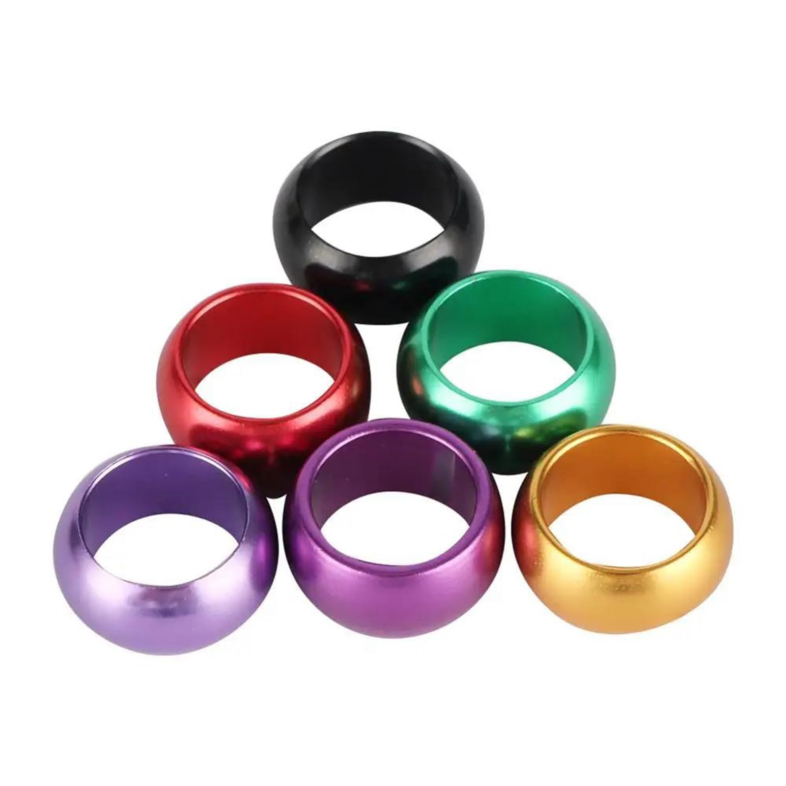 Anelli per zampe di piccioni, 20 anelli in alluminio for zampe di uccelli multicolori 8mm/10mm for l'identificazione di piccioni e pappagalli(Green,Inner Diameter 10mm)