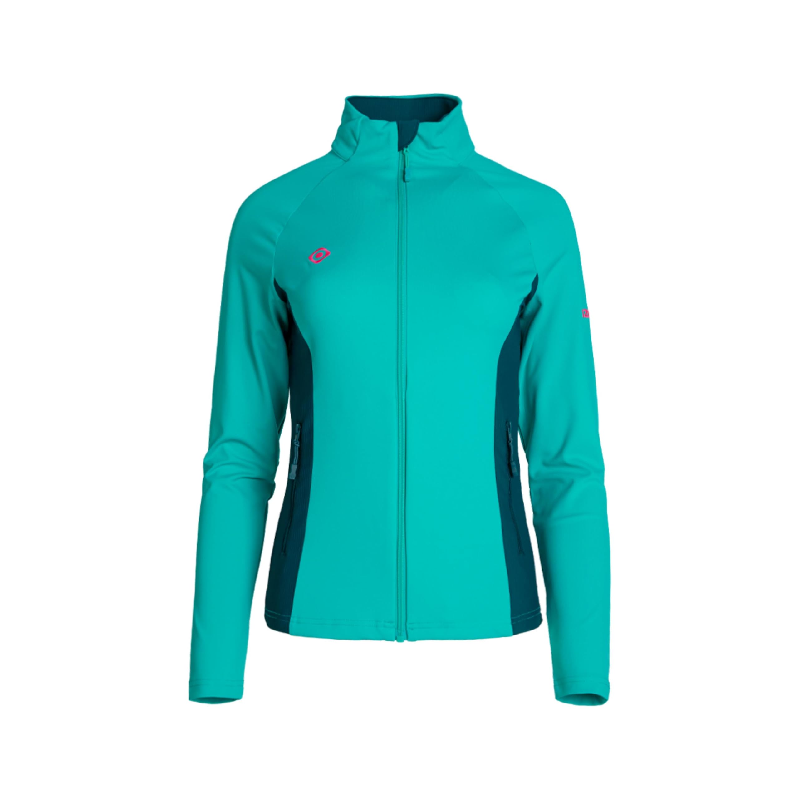 IZAS Denver W Giacca da Donna in Pile Elasticizzato per Attività Outdoor e Uso Urbano, Resistente al Vento, Traspirante, Asciugatura Rapida, Collo Alto, Tasche con Cerniera