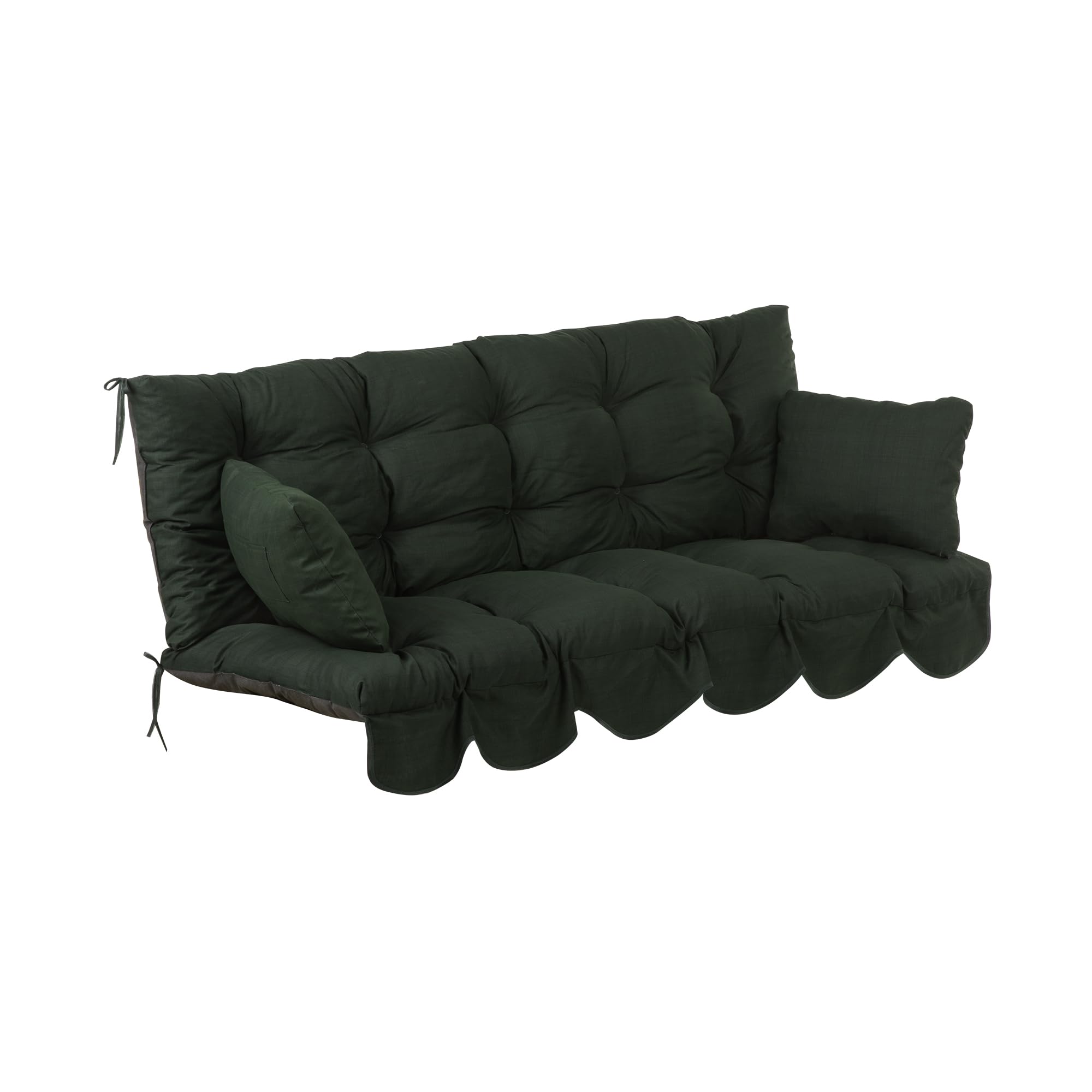 PATIO Auflagen Set Bora 170 cm für Hollywoodschaukel Polsterauflage Sitzkissen Rückenkissen Seitenkissen Gesteppt H027-12PB