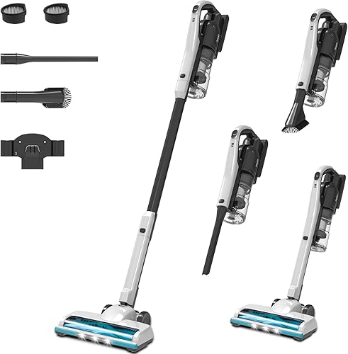 Cordless Vacuum Cleaner, 25Kpa Powerful Suction Ultra-Lightweight Stick Vacuum, Self-Standing, Anti-Tangle, Fast Charging Vacuum Cleaner for Home disponible en Yaxa Guatemala