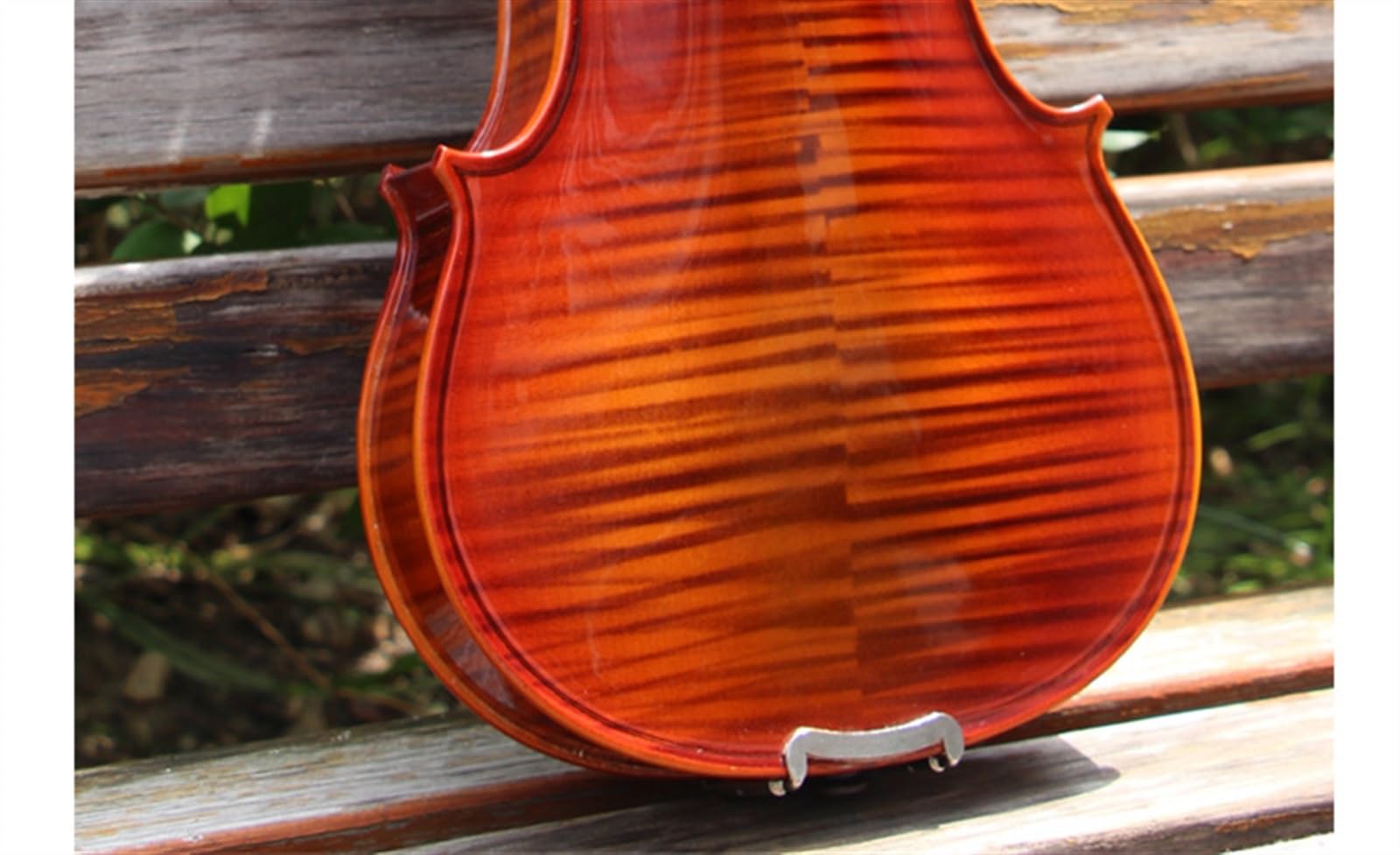 Geige Handgefertigte Gemusterte Violine Holzmaterial Ebenholz Zubehör(1/4)