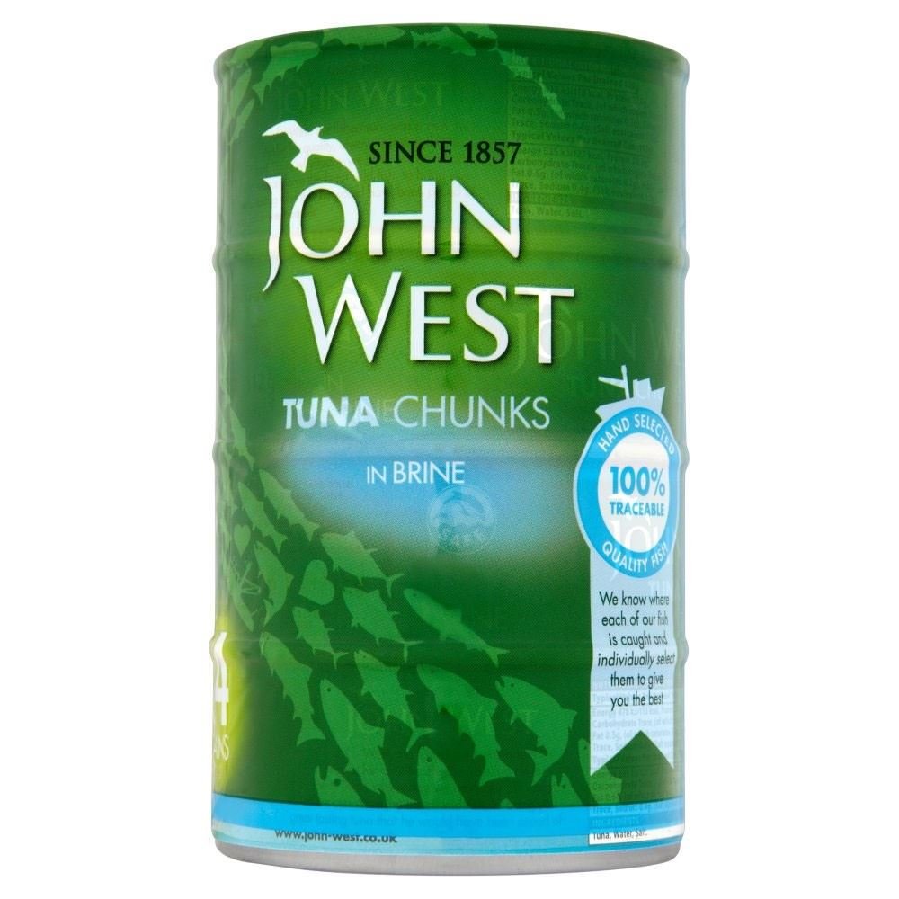 John West Chunks tuńczyka w solance (4 x 160 g) - opakowanie 6 szt.