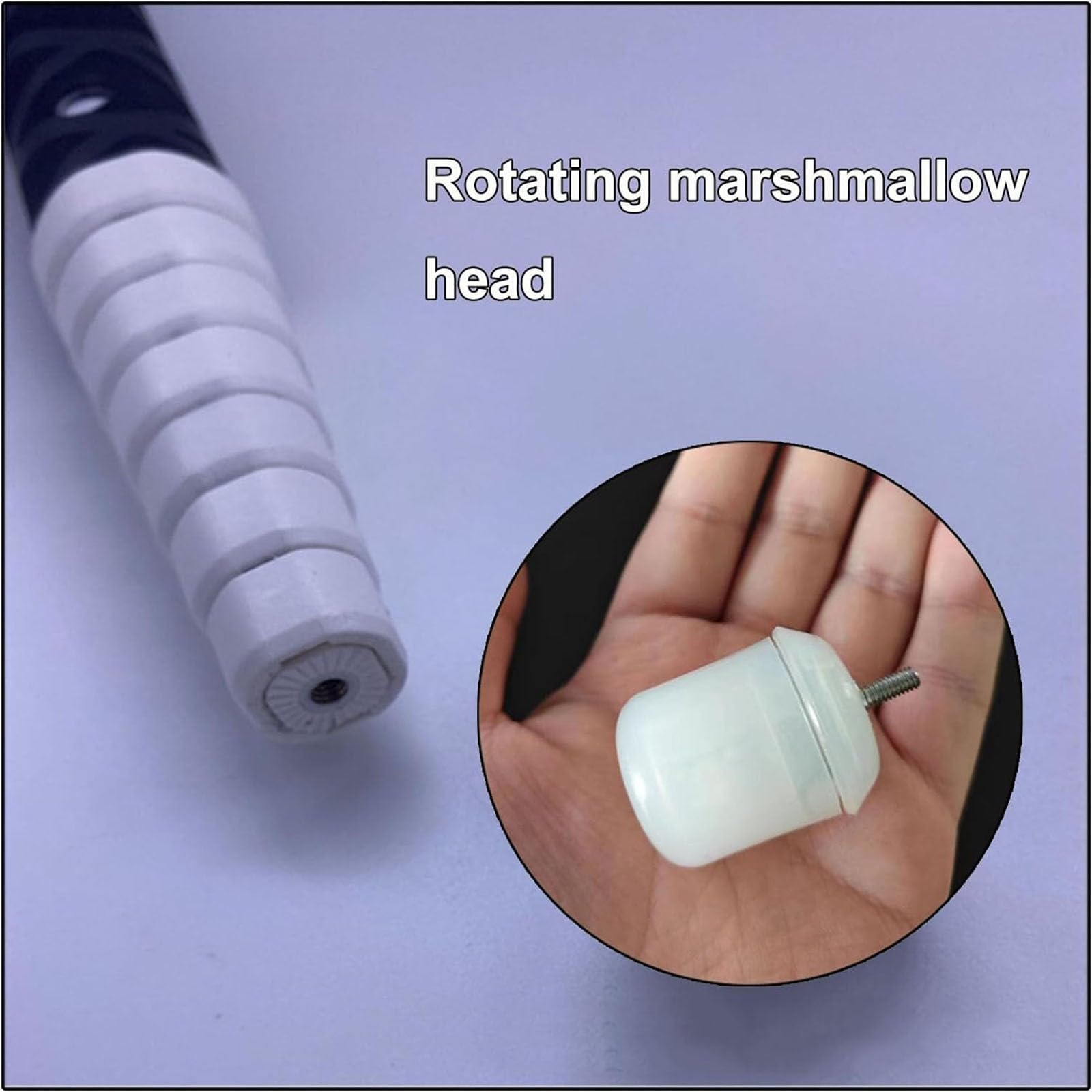 Bastone per ciechi telescopico - Bastone da passeggio pieghevole riflettente per disordini motori e persone non vedenti, include punta opzionale per stampella Marshmallow(A,125cm/49.2in)