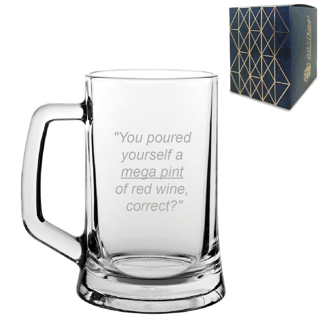 Verre à bière gravé, citation d'essai, cadeau fantaisie