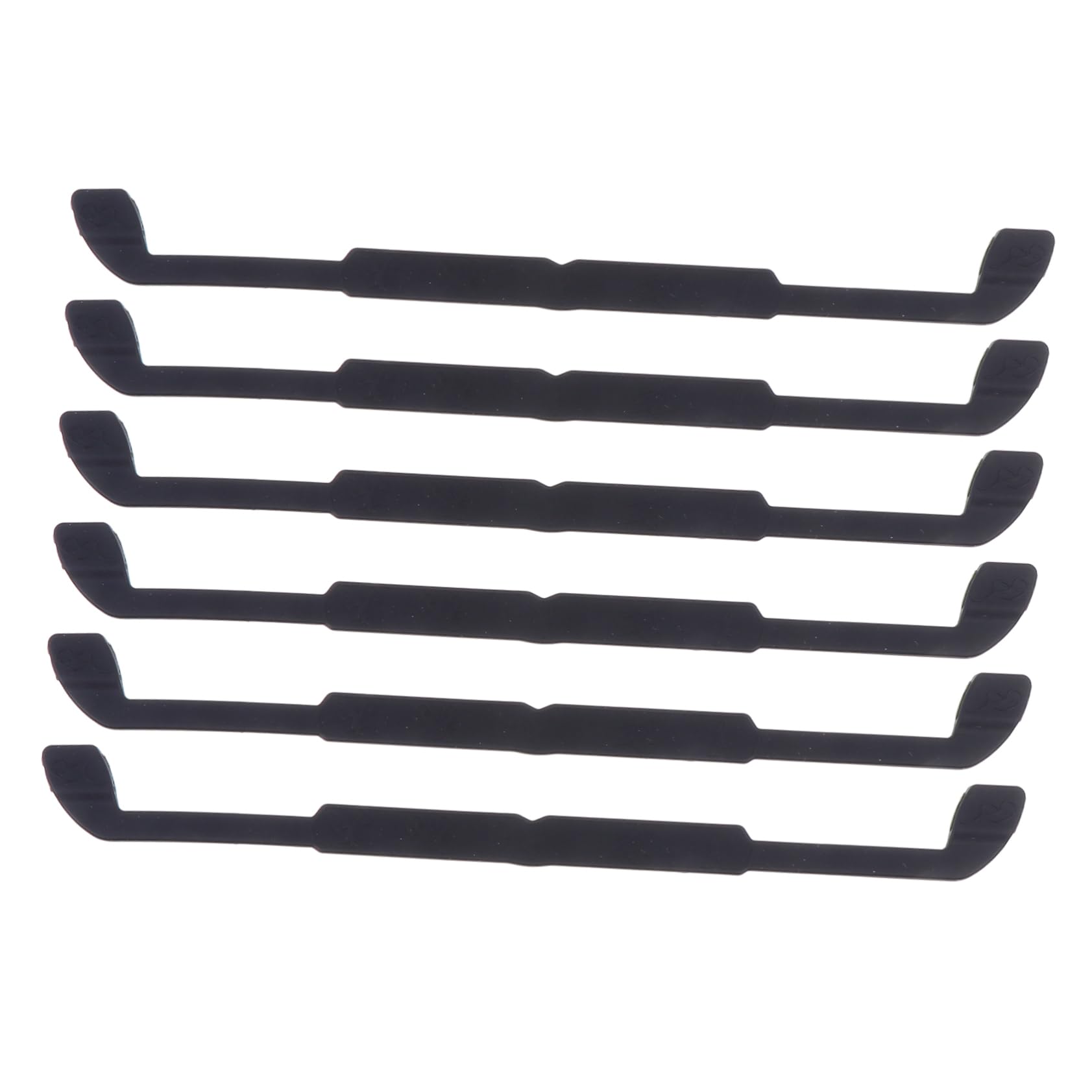 IWOWHERO Elastic Glasses Hanging Ropes 6 Pack Silicone Non-slip Straps Glasses Hanging Ropes for Sports Running and Fitness