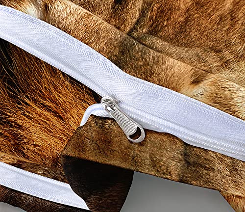 Holiyjog Lion Duvet Cover Set For Kids Animal Quilt Cover Set With 2 Pillowcases Twin Size Wildlife Bedding Sets For Boys Lions Bedroom Decor #TOP2