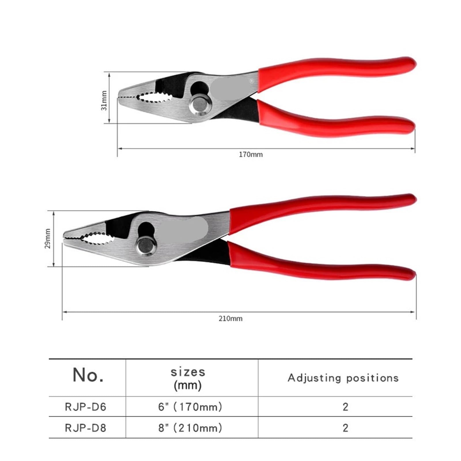 Pinces For Pompe À Eau, Réglables, Coupe-fil, RJP-D6/D8