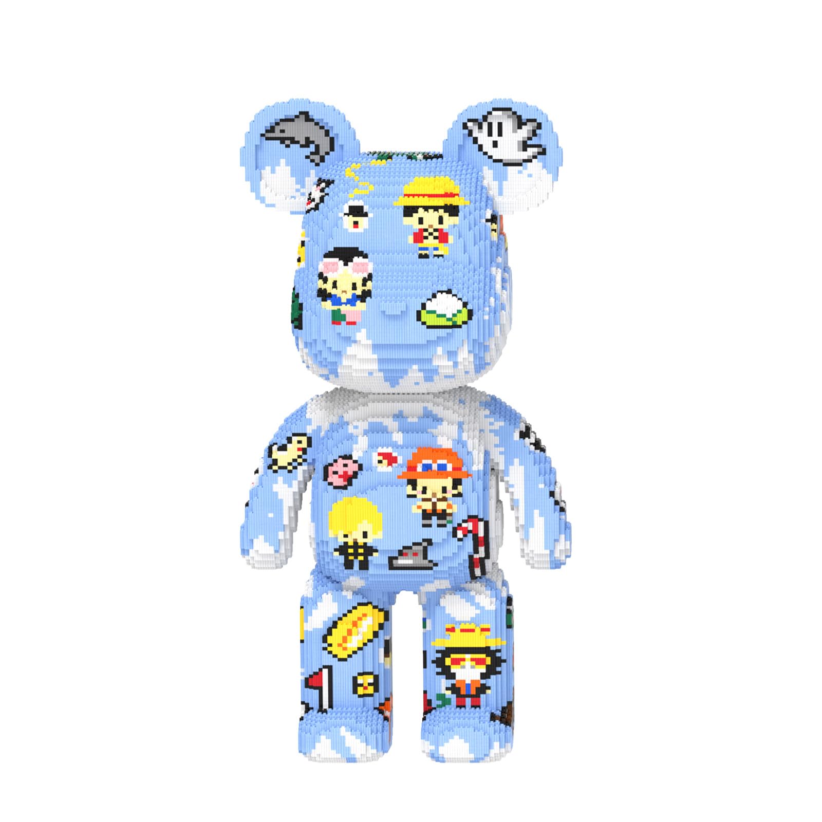 yaoyaoplay Sticker Graffiti Bear Building Blocks (21950 PCS), 3D Micro Animal DIY Bear Building Blocks for Adults & Teenager, Creative Toys Ideal Gift