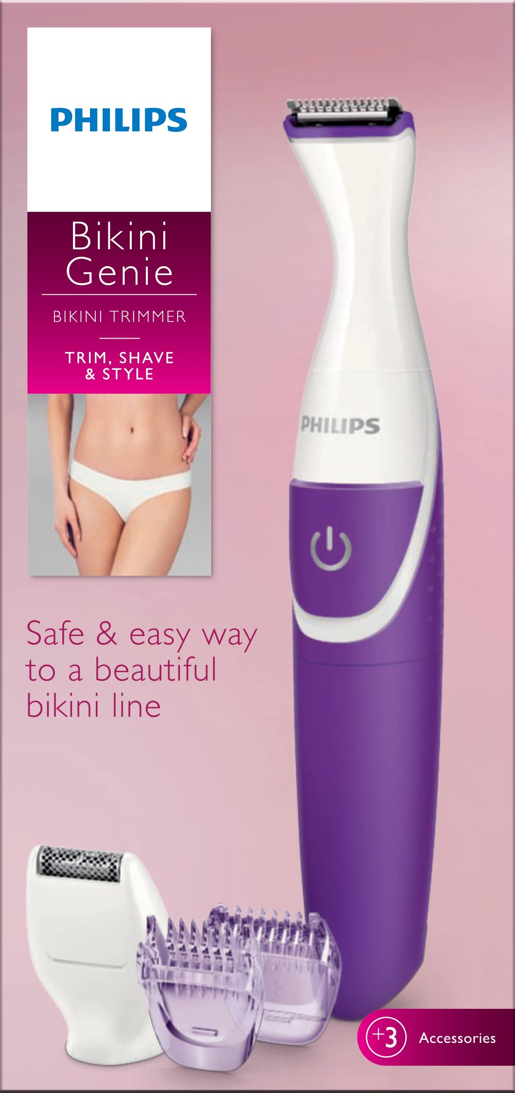 Buy Philips Bikini Genie Cordless Trimmer for Bikini Line Hair Removal