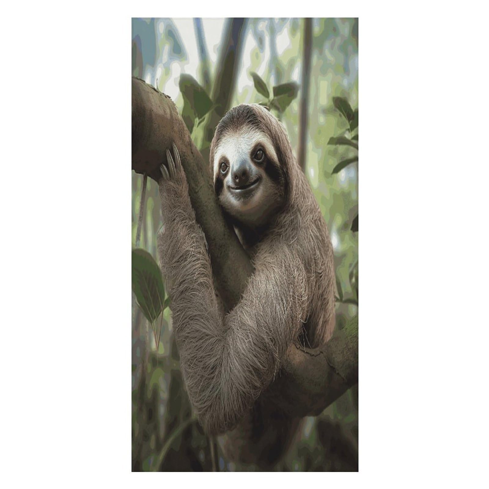 FekiLoot Sloth Animal Beach Towel Oversized Bath Towel Ultra Soft Pool Towel Cozy Swim Towel Silky Lounge Towel Quick Dry Travel Towel Gentle Absorbent Towel for Adults Women Men