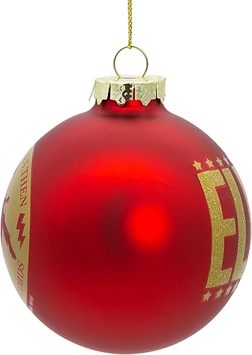 Miniatura 2 de Kurt Adler Elvis Presley® - Adorno de bola de cristal rojo (3.150 in)