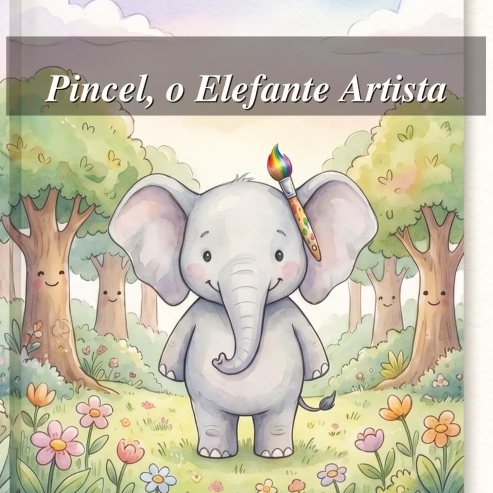 Pincel, o Elefante Artista: Pincel e a alegria de expressar talentos únicos com cores!
