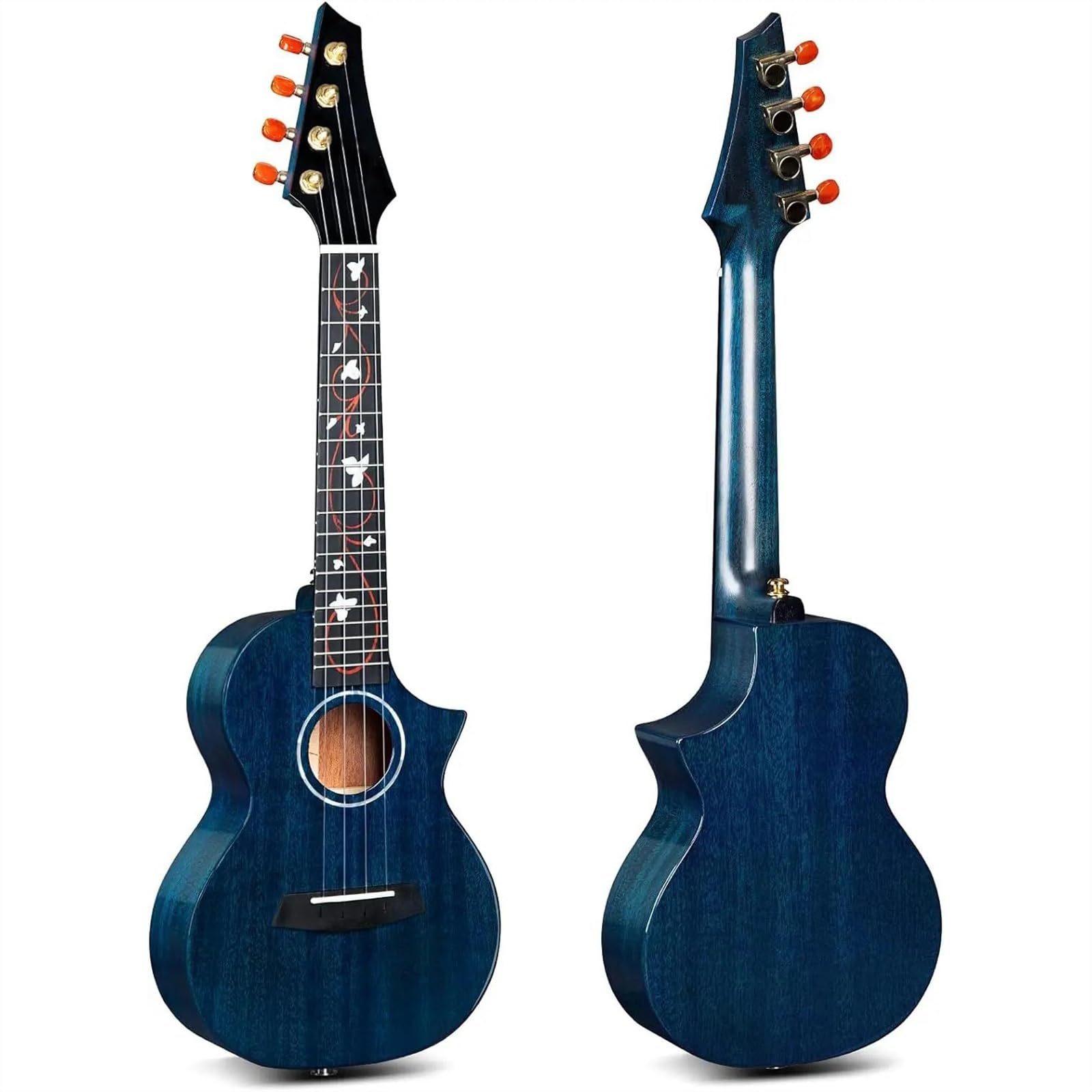 Strumento A Corde Per Chitarra Ukulele In Mogano Massiccio Da 23 Pollici Con Borsa Imbottita Ukulele Kit