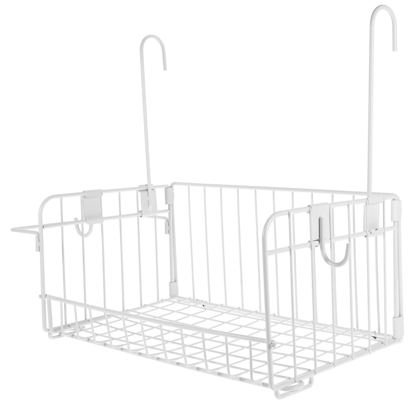 SOLUSTRE Wall Basket Hanging Storage Organizer Wire Basket for Bathroom and Kitchen Multi Purpose Sundries Holder Water Resistant and Sturdy Design for Towels