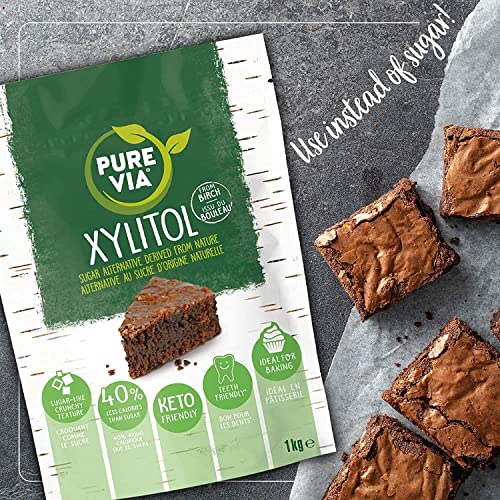 Pure Via Xylitol 1kg Bag Plant Based Sugar Alternative Vegan