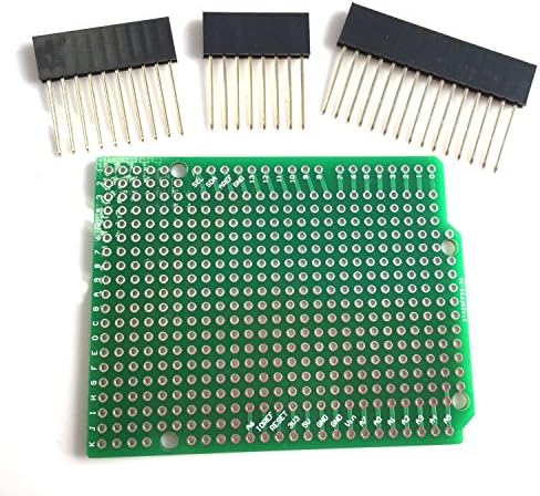 Gikfun Prototype Shield DIY Kit For Arduino UNO R3 - 2 Sets With Gold Plated Finish
