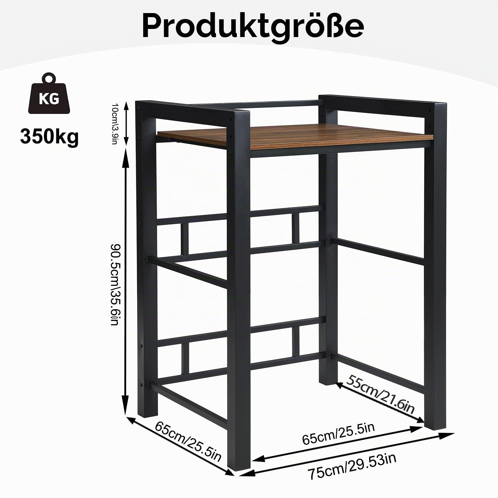 Regal über Waschmaschine mit Regalbrett,Waschmaschinenschrank Tragfähigkeit 300kg,Waschmaschinenregal für Waschmaschine und Trockner,Verbindungsrahmen Kit für Waschmaschine & Trockner