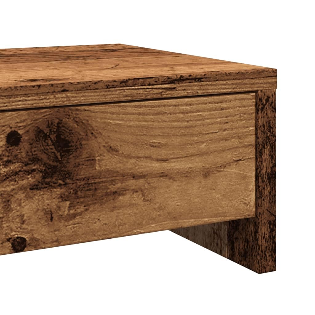 Gecheer Supporto Monitor con Cassetti Legno 100x27x15 cm in Truciolato