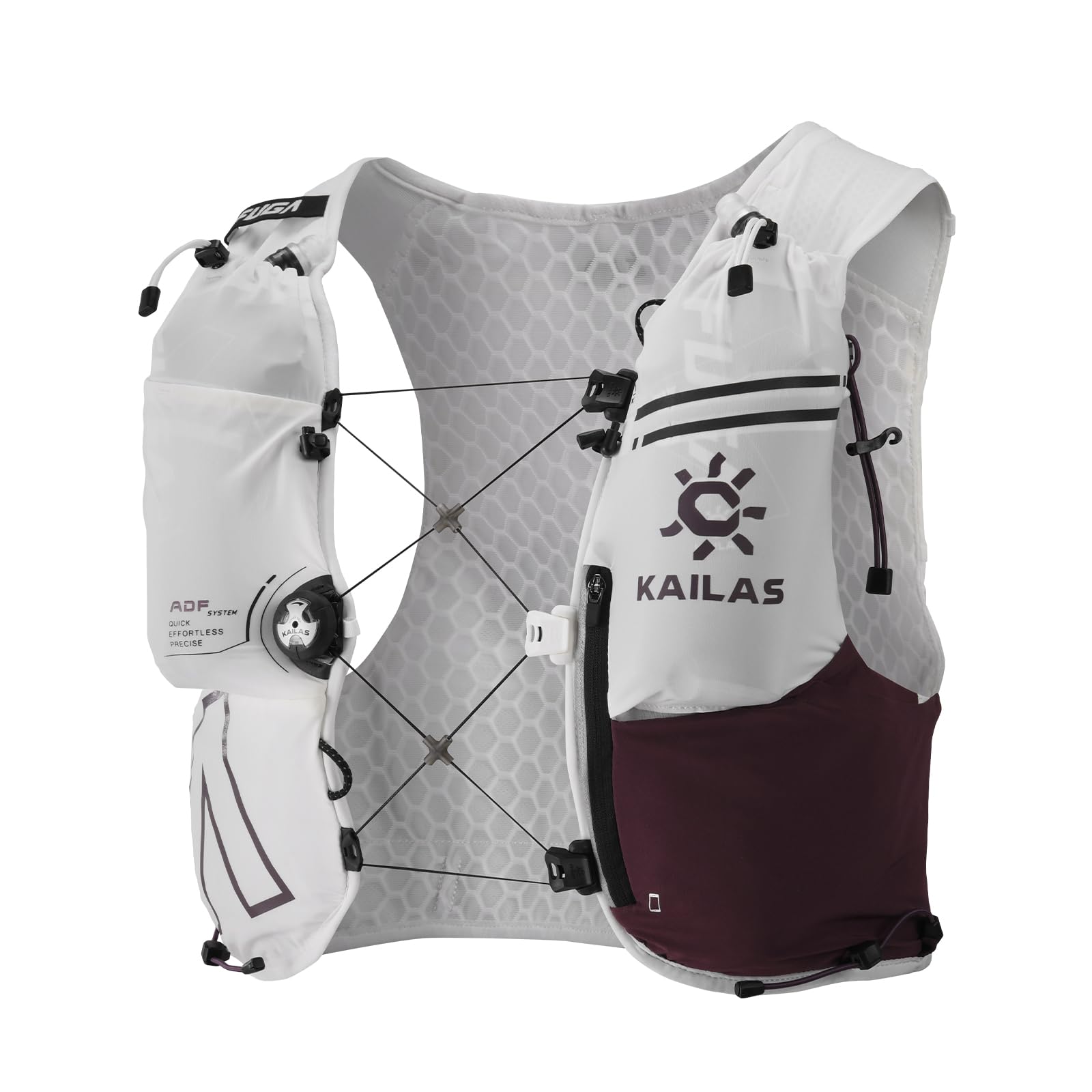 KAILAS FUGA AIR 8 Ⅳ Running Hydration Vest Hydration Pack Lightweight with Two TPU Water Bladders for Women Men Trail Cycling Hiking Cinnabar M — image 1