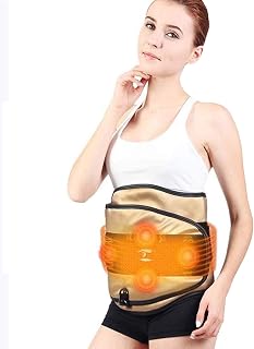 Heating Pads, Electric Heating Waist Belt Vibration Heating Slimming Massage Belt, Heating Fitness Device Electric Belt for Pain Relief Of Lower Back Waist, Comfortable And Relaxing