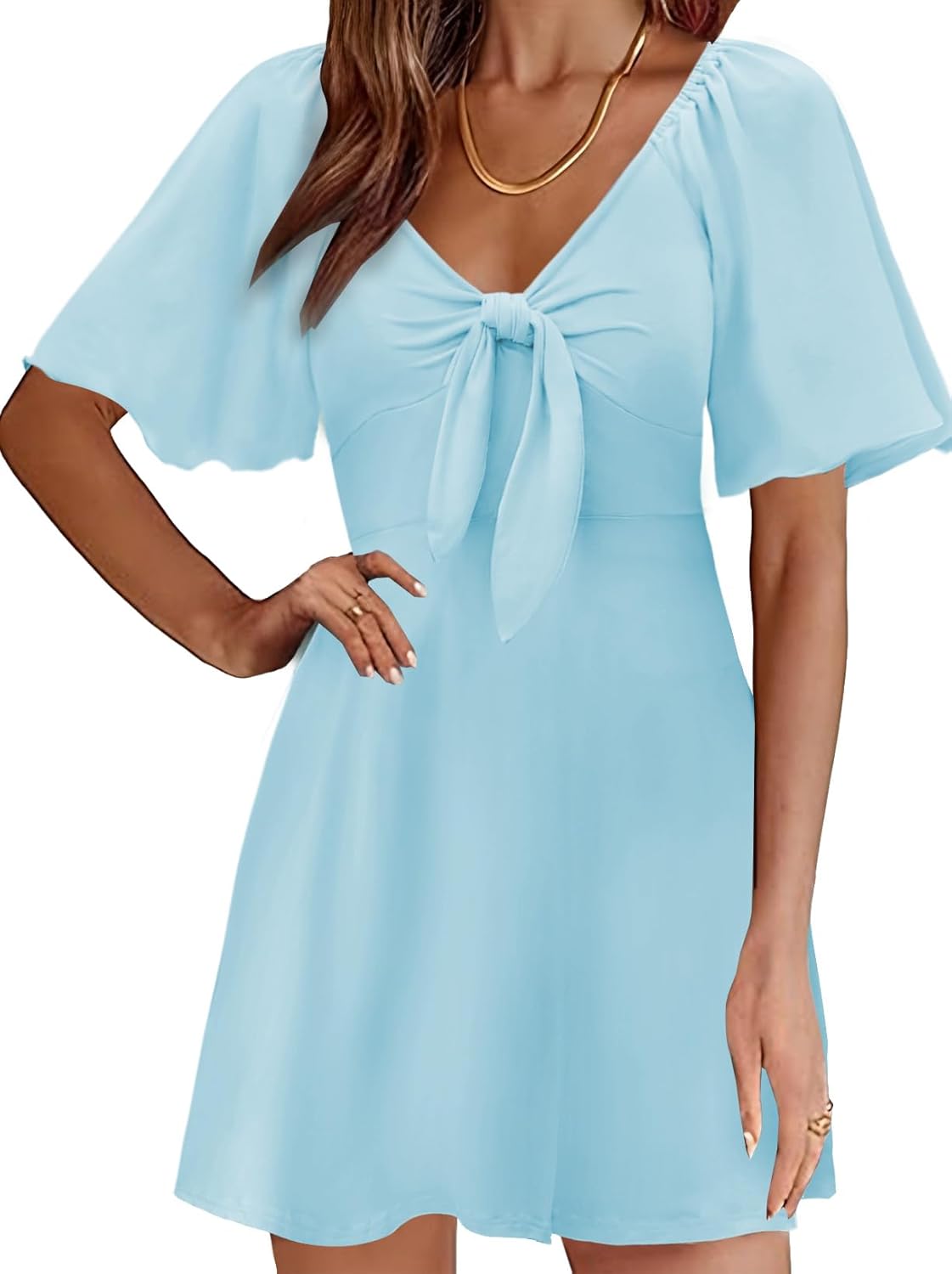 MixShe Summer Dresses Women 2025 Elegant Classy VNeck SXXL