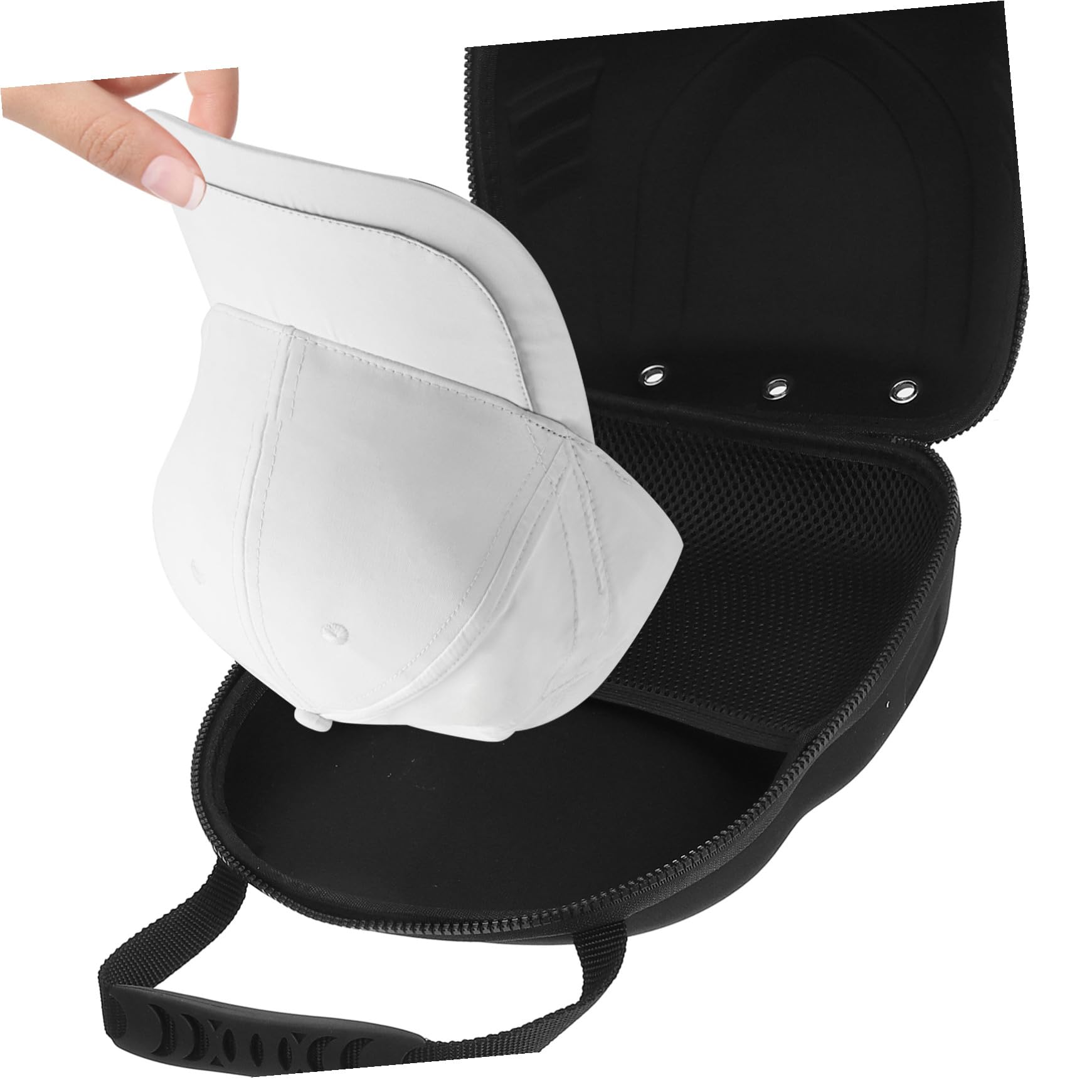 Toyvian Estuche Rígido Para Gorras De Béisbol, 30x23x10 Cm, Resistente y Compacto, Material Duradero, Compatible Mayorías De Gorras, Adecuado Para Viaje y Transporte Portátil