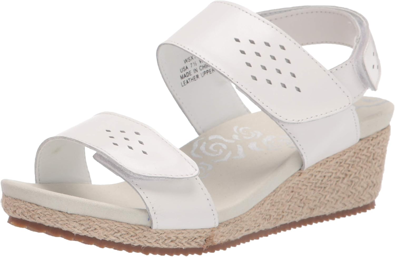 Propet Women's Madrid Sandals, White, 9.5 X-Wide US