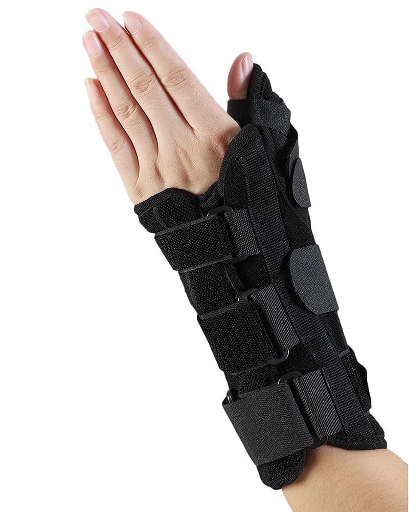 FDTY Wrist Brace & Thumb Spica Splint, for De Quervain's Tenosynovitis, Tendonitis, Carpal Tunnel & Arthritis Wrist Support Thumb Splint (Right)