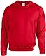 TICTEX Unisex Heavy Blend Crewneck Sweatshirt by Gildan - Herren-Pullover Baumwolle mit Rundhals in vielen Farben - große Größen - Red, XL