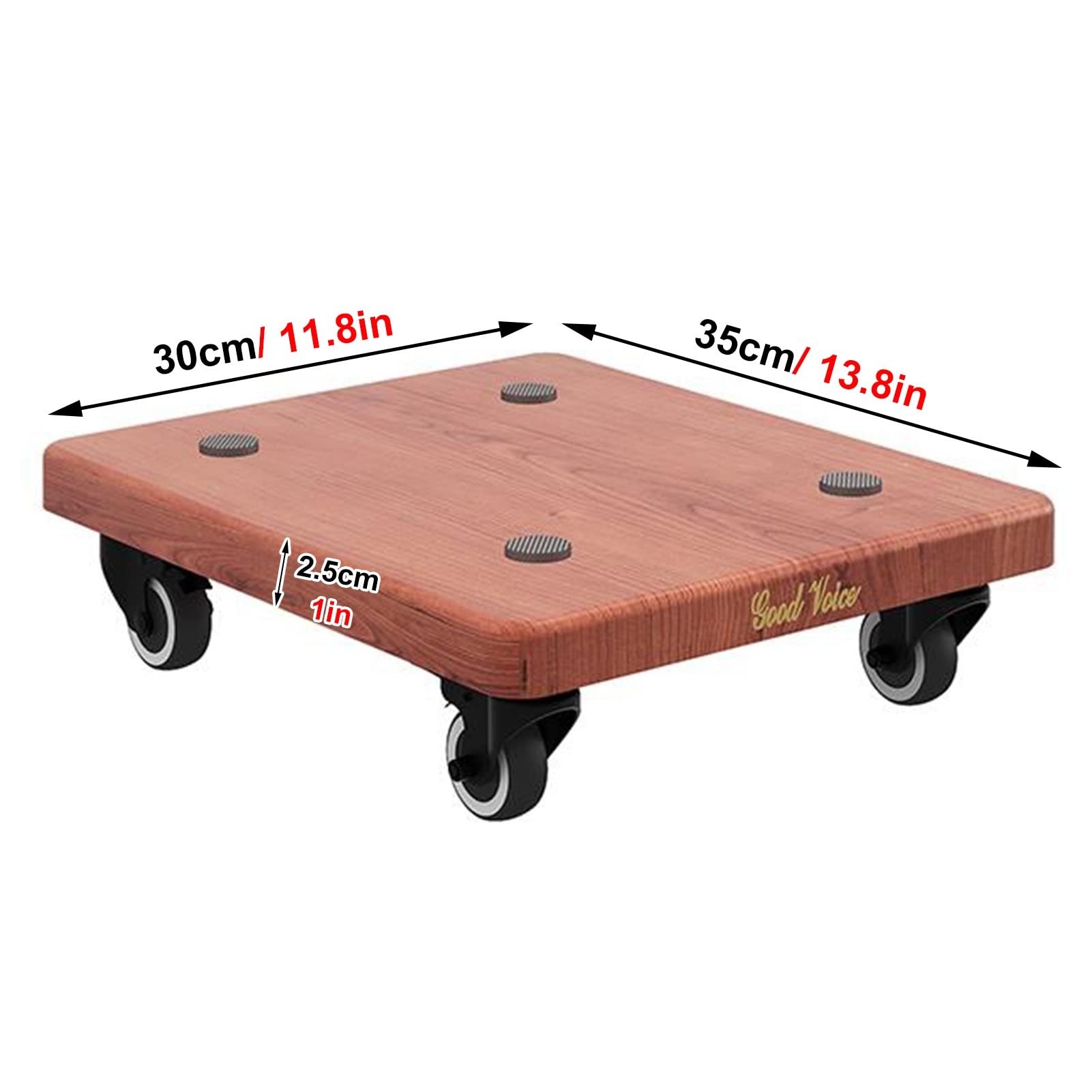 Kunovo Lautsprecherständer Boxenstativpaar mit Feststellbaren Rollen, Kleine Lautsprecherhalter für Subwoofer/Surround-Lautsprecher/Werbung/Heim/Theater, Leichte Mobilität