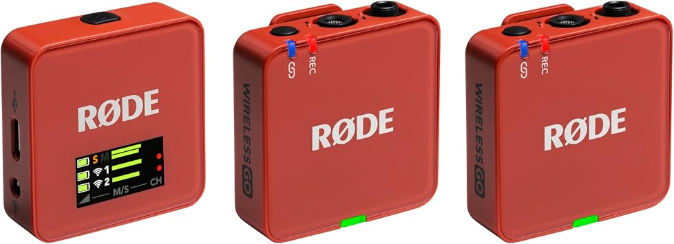 RDE Wireless GO Gen 3 Compact Wireless Microphone, 32-Bit Float, Clay